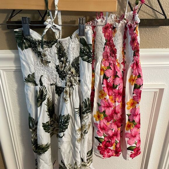 2 Vintage Girls Rayon Hawaiian Dresses Sunny and Paradise Made in the USA - Picture 16 of 16
